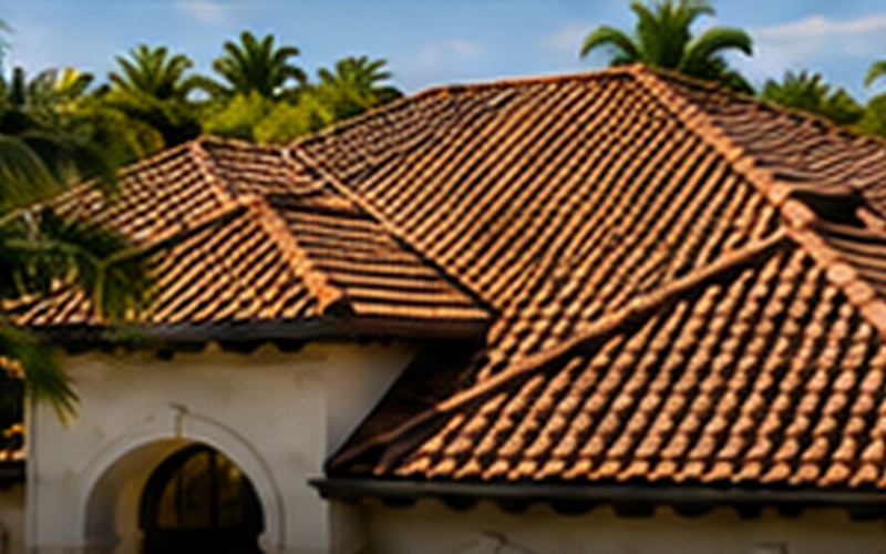 Tile roofing project