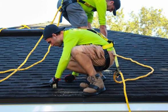 Roof repair project