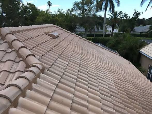 Tile roofing project